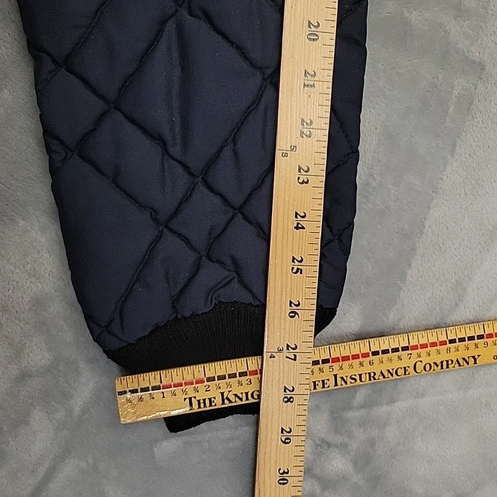 VTG Sears Thermal Pants Mens‎ M Navy Blue Original Quilted FR Winter Layering